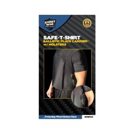 Safe-T-Shirt (Ballistic Plate Carrier w/Holster) (size: 2x-large)